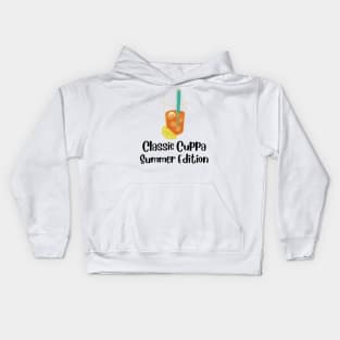 Cuppa in summer. Kids Hoodie